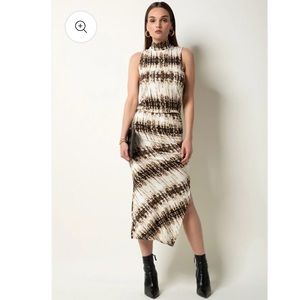 Tart Sleeveless Bodycon Dress ‘Arden’ Shibori Stripe Size Small NWT